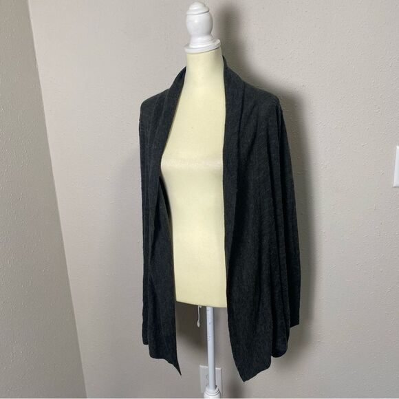 Eddie Bauer Wool Blend Lightweight Open Front Draped Cardigan Women's Size XL - Picture 3 of 12